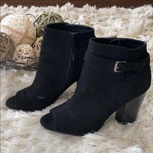 Suede booties